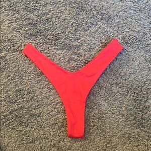 Vibrant Red Bikini Bottom